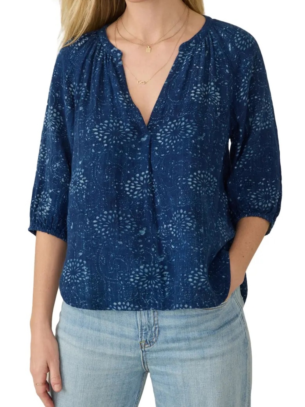 Faherty Seacliff Organic Cotton Top 
Size M